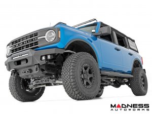 Ford Bronco Front Bumper - High Clearance - 20" Black Series Light Bar & Black Series Amber DRL Cubes Ford Bronco Front Bumper - High Clearance - 20" Black Series Light Bar & Black Series Amber DRL Cubes